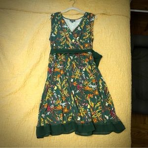 Modcloth Outgoing Guidance Dress - XL - green